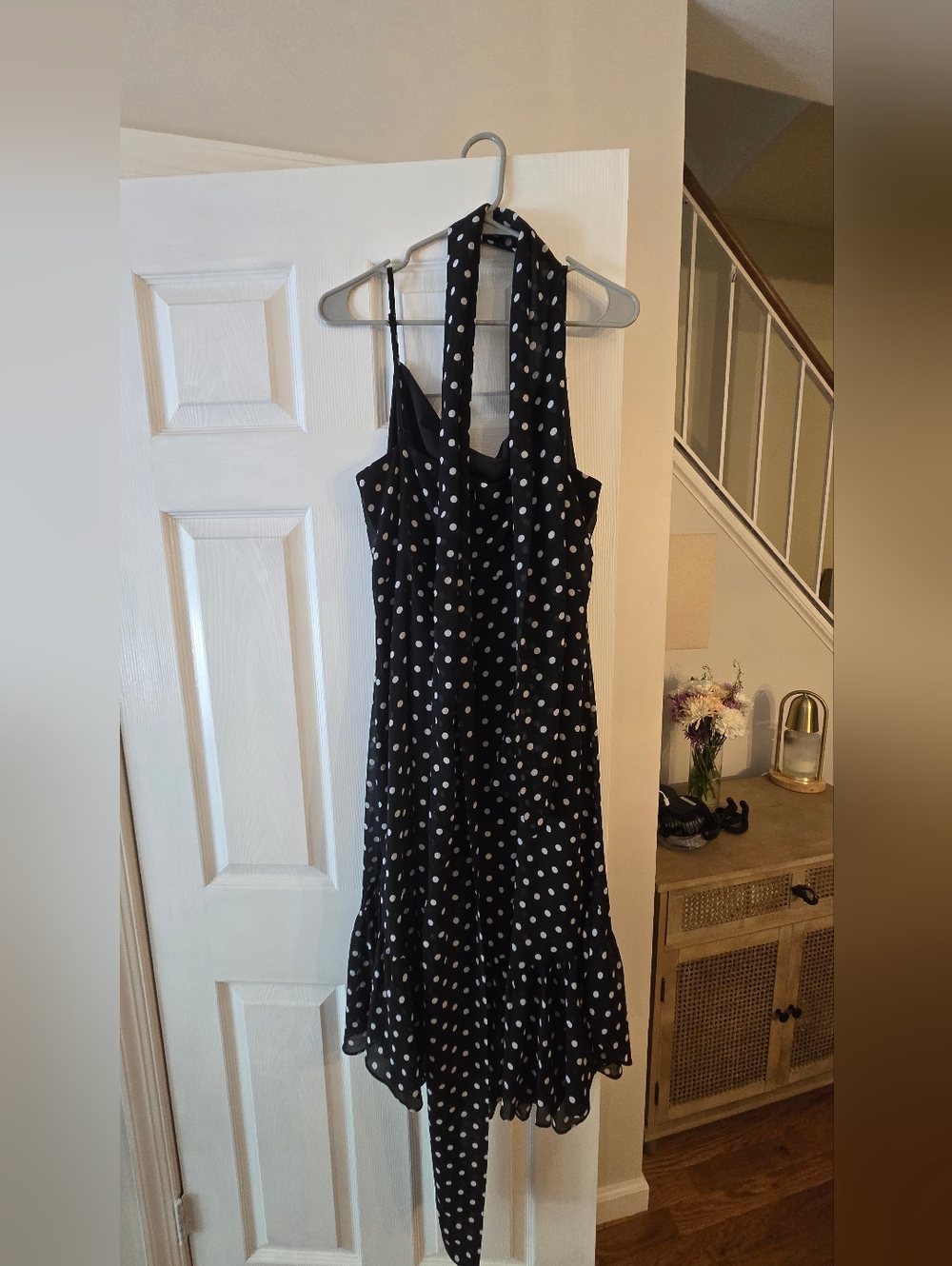 Petal & Pup Francesca Dot Midi Dress & Scarf - Picture 6 of 8